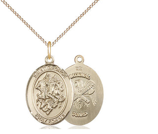 14kt Gold Saint George National Guard Medal