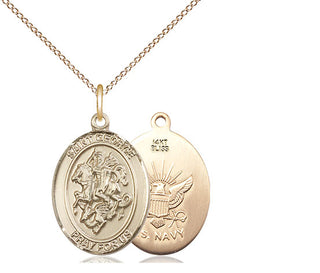 14kt Gold Saint George Navy Medal