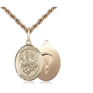 14kt Gold Saint George Paratrooper Medal