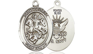 Pewter Saint George Navy Medal