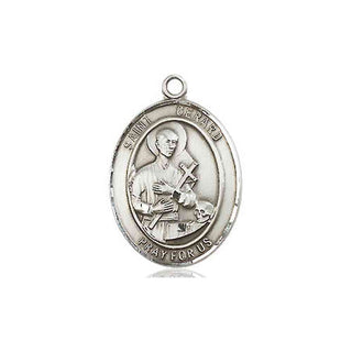 Pewter Saint Gerard Majella Medal Engraved Catholic Saint Jewelry
