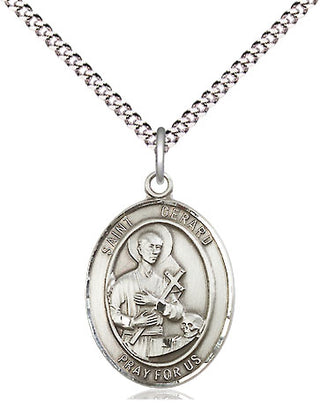 Sterling Silver Saint Gerard Majella Medal Religious Jewelry Engraved Catholic Saint Jewelry
