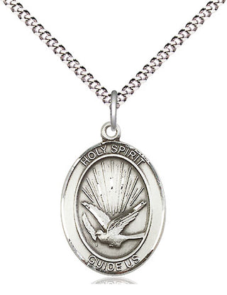 Pewter Holy Spirit Medal Religious Jewelry Engraved Catholic Saint Jewelry