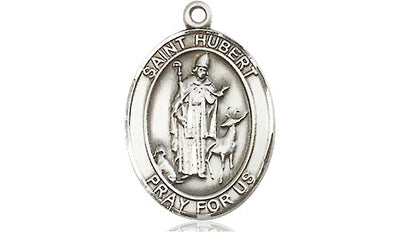 Sterling Silver St. Hubert of Liege Medal | Medium | Engravable