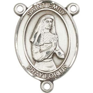 Sterling Silver Saint Emily de Vialar Rosary Center