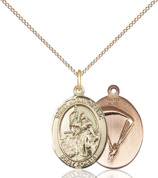 14kt Gold Filled Saint Joan of Arc Paratrooper Medal Religious Jewelry
