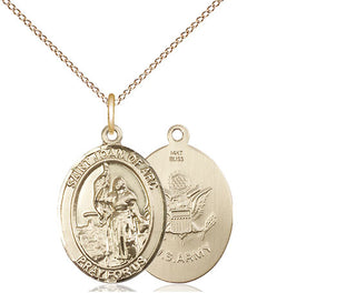 14kt Gold Saint Joan of Arc Army Medal