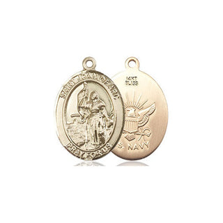14kt Gold Saint Joan of Arc Navy Medal
