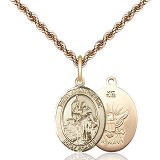 14kt Gold Saint Joan of Arc Navy Medal
