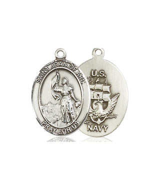 Pewter Saint Joan of Arc Navy Medal