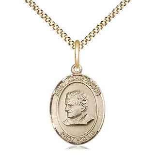14kt Gold Filled Saint John Bosco Medal Religious Jewelry Engraved Catholic Saint Jewelry