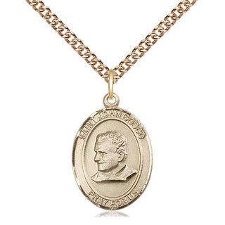 14kt Gold Filled Saint John Bosco Medal Religious Jewelry Engraved Catholic Saint Jewelry
