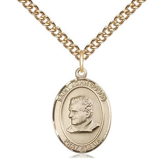 14kt Gold Filled Saint John Bosco Medal Religious Jewelry Engraved Catholic Saint Jewelry