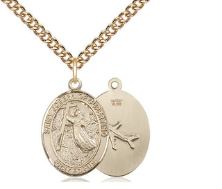 14kt Gold Filled Saint Joseph of Cupertino Medal Religious Jewelry