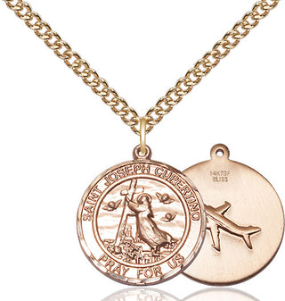 14kt Gold Filled Saint Joseph of Cupertino Medal Religious Jewelry