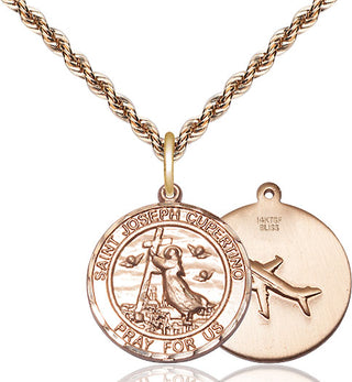 14kt Gold Filled Saint Joseph of Cupertino Medal Religious Jewelry