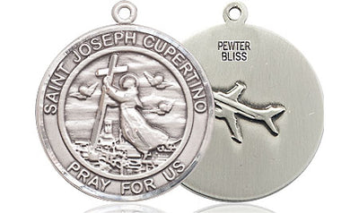 Pewter Saint Joseph of Cupertino Medal | Medium