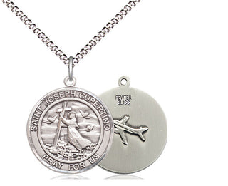 Pewter Saint Joseph of Cupertino Medal Religious Jewelry