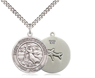 Pewter Saint Joseph of Cupertino Medal Religious Jewelry