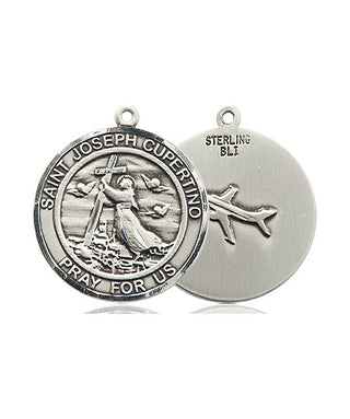 Sterling Silver Saint Joseph of Cupertino Medal Religious Jewelry