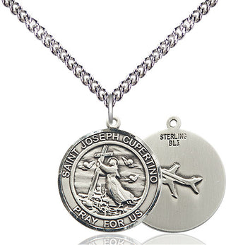 Sterling Silver Saint Joseph of Cupertino Medal Religious Jewelry