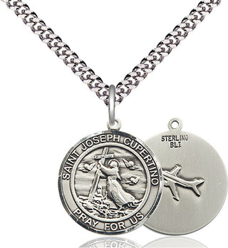 Sterling Silver Saint Joseph of Cupertino Medal Religious Jewelry