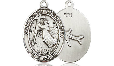 Sterling Silver Saint Joseph of Cupertino Medal | Medium