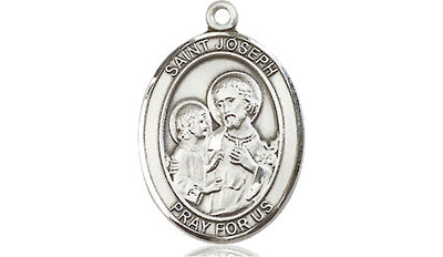 Sterling Silver St. Joseph Medal | Medium | Engravable