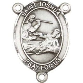 Sterling Silver Saint Joshua Rosary Center