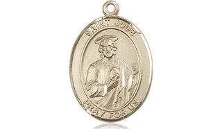 14kt Gold Filled Saint Jude Medal Engraved Catholic Saint Jewelry