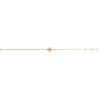 14K Yellow Engravable Geometric 6 1/2-7 1/2" Bracelet