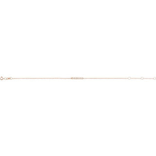 14K Rose Natural Ethiopian Opal Bar 6 1/2-7 1/2" Bracelet