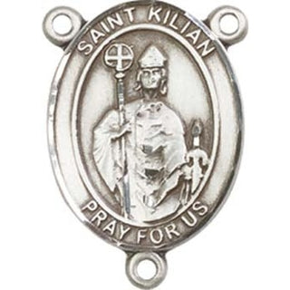 Sterling Silver Saint Kilian Rosary Center