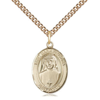14kt Gold Filled Saint Maria Faustina Medal Religious Jewelry Engraved Catholic Saint Jewelry