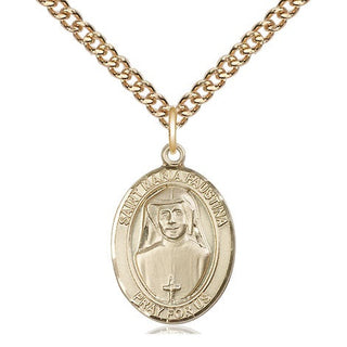 14kt Gold Filled Saint Maria Faustina Medal Religious Jewelry Engraved Catholic Saint Jewelry