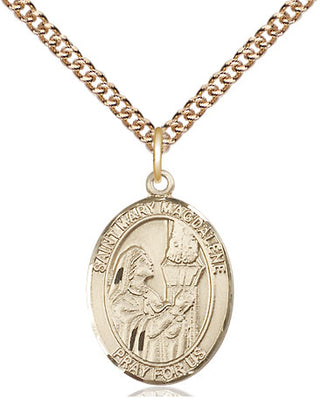 14kt Gold Filled Saint Mary Magdalene Medal Religious Jewelry Engraved Catholic Saint Jewelry