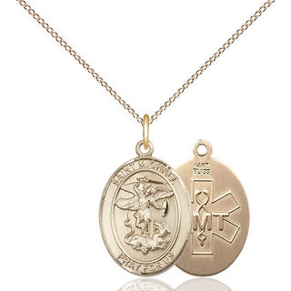 14kt Gold Saint Michael EMT Medal