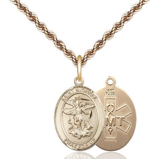 14kt Gold Saint Michael EMT Medal