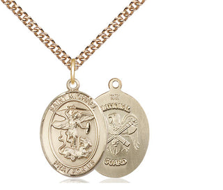 14kt Gold Saint Michael National Guard Medal