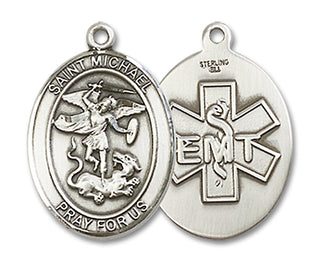 Pewter Saint Michael EMT Medal