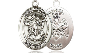 Pewter Saint Michael National Guard Medal