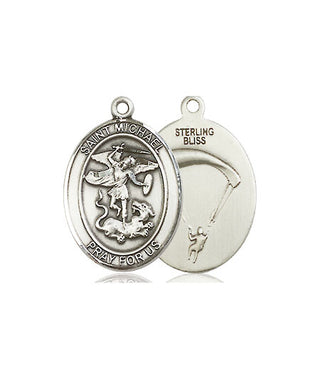 Pewter Saint Michael Paratrooper Medal