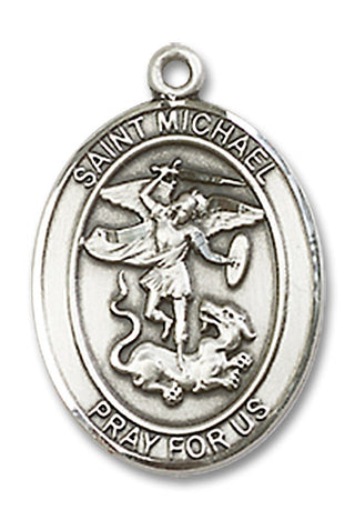 Sterling Silver Saint Michael the Archangel Medal | Engravable
