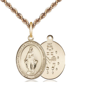 14kt Gold Miraculous Medal