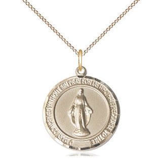 14kt Gold Miraculous Medal