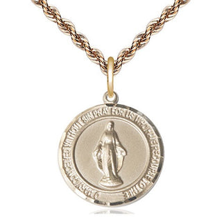 14kt Gold Miraculous Medal