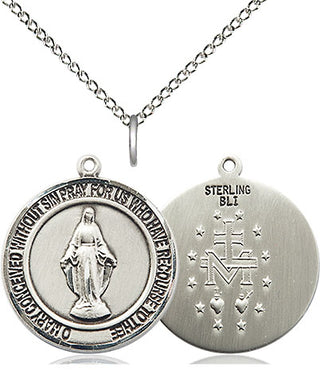 Sterling Silver Miraculous Medal Religious Jewelry