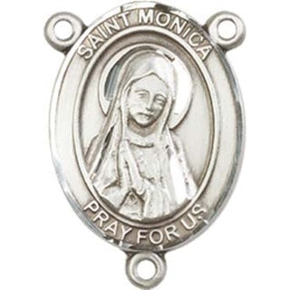 Sterling Silver Saint Monica Rosary Center