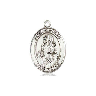 Sterling Silver Saint Nicholas Medal | Engravable