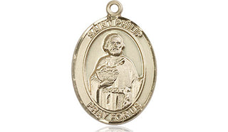 14kt Gold Filled Saint Philip the Apostle Medal Engraved Catholic Saint Jewelry